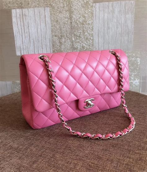 chanel patchwork tote|Chanel pink double flap bag.